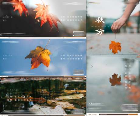 地产节气海报秋分-采灵感-https://www.cailinggan.com/