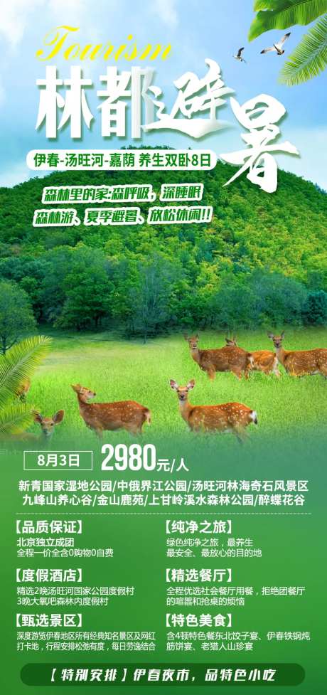 林都避暑旅游海报-采灵感-https://www.cailinggan.com/