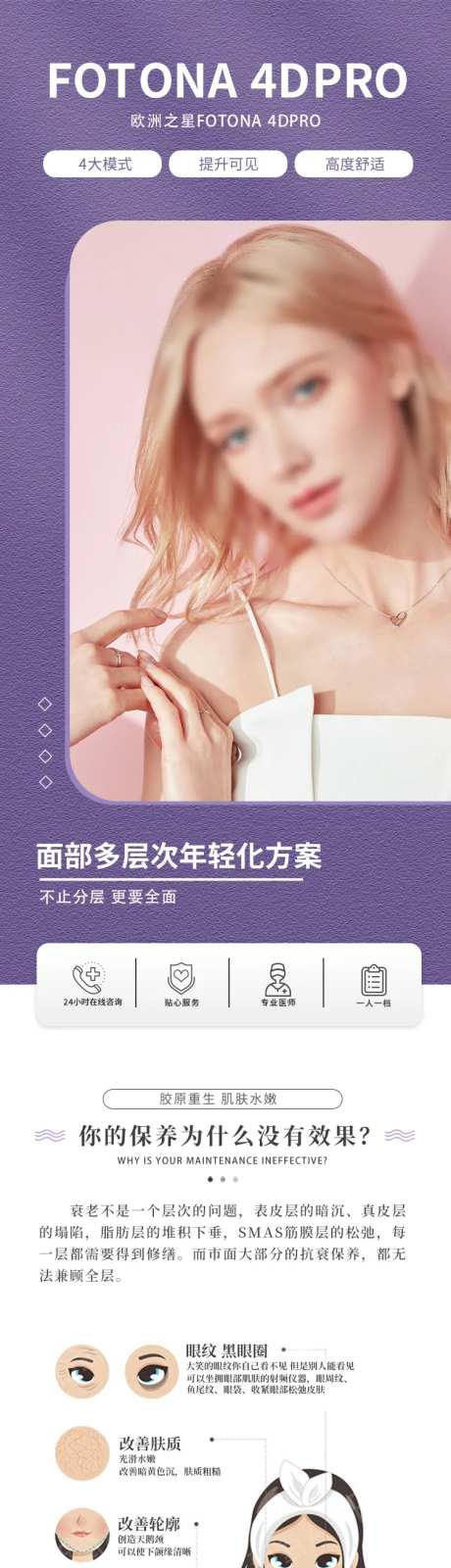 医美面部年轻化海报长图-采灵感-https://www.cailinggan.com/