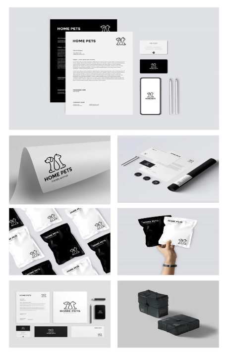 宠物店办公用品样机贴图-采灵感-https://www.cailinggan.com/