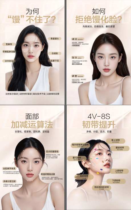 医美海报面部提升-采灵感-https://www.cailinggan.com/