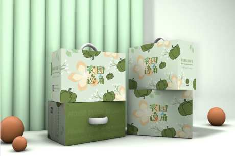 绿色食品包装设计-采灵感-https://www.cailinggan.com/