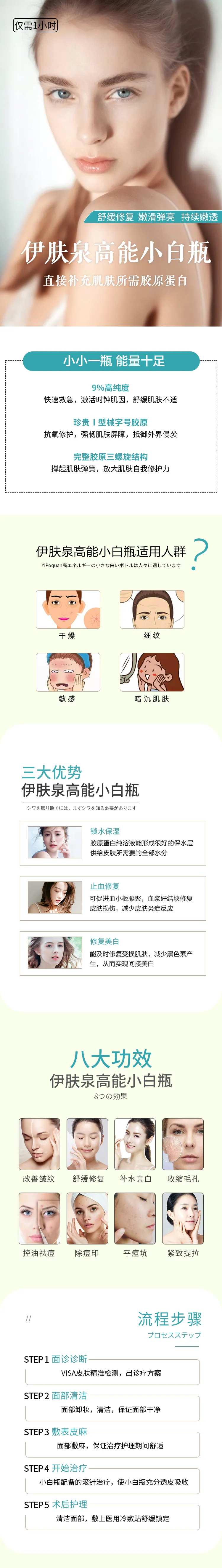 医美皮肤伊肤泉小白瓶项目详情页-采灵感-cailinggan.com