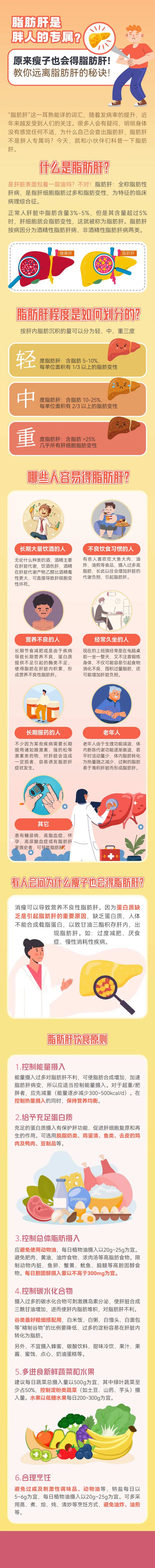 脂肪肝知识科普长图-采灵感-cailinggan.com