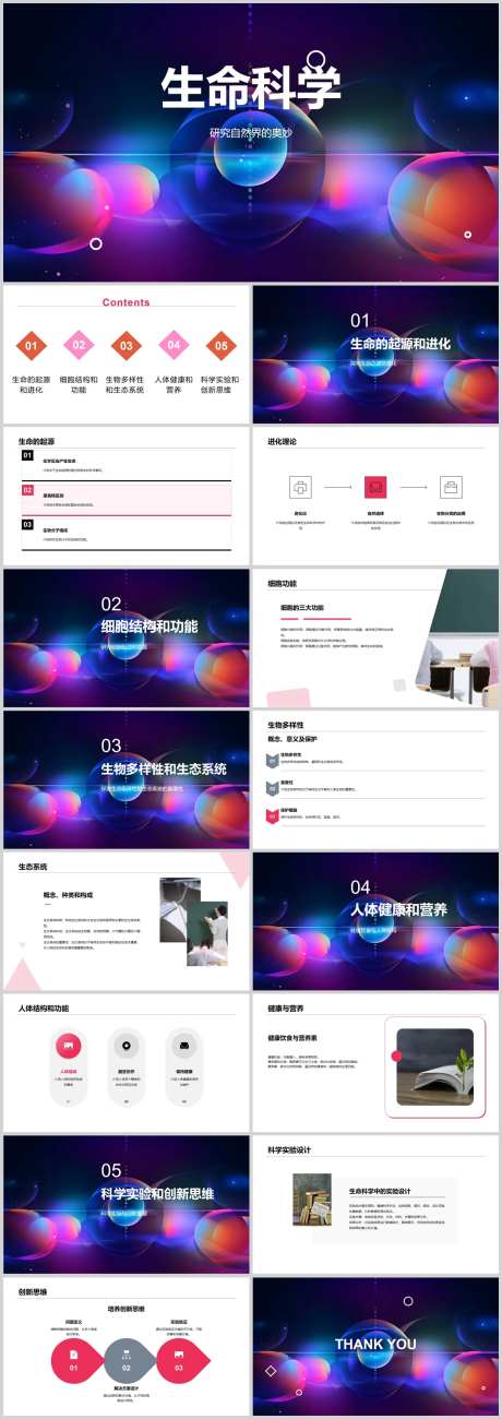 生命科学PPT-采灵感-https://www.cailinggan.com/