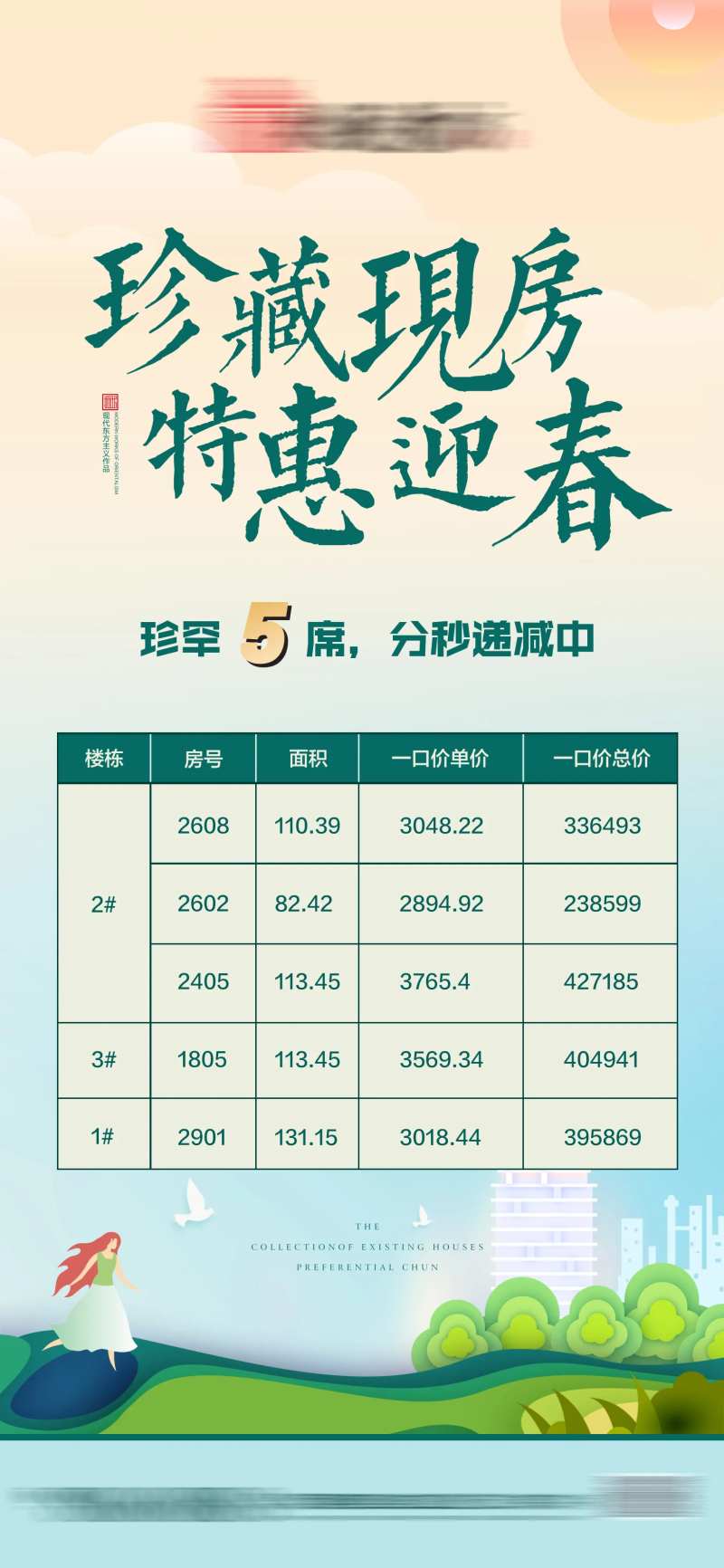 地产迎春特惠特价房海报-采灵感-cailinggan.com