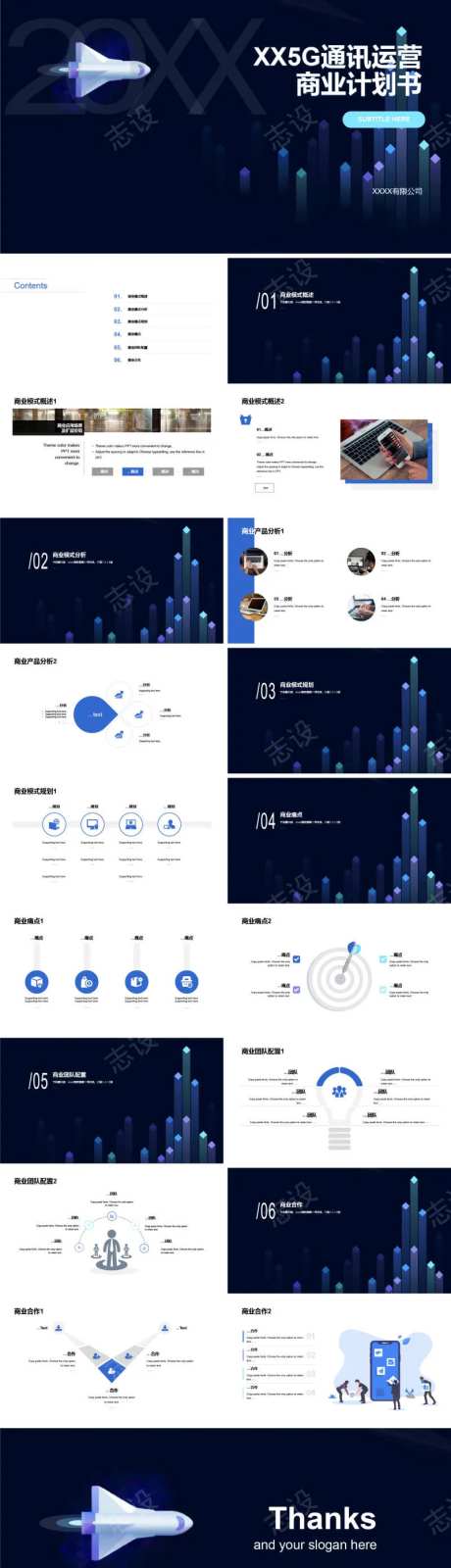 5G通讯运营商业计划书PPT-采灵感-https://www.cailinggan.com/