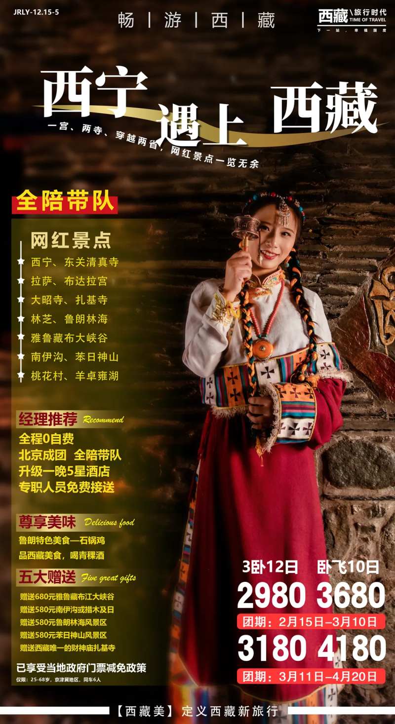 西宁西藏旅游海报-采灵感-cailinggan.com