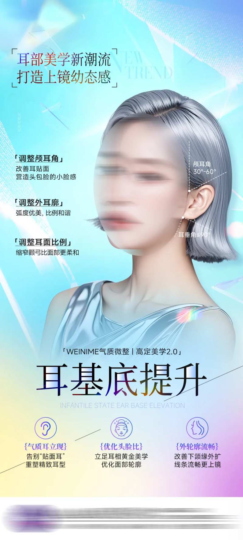 医美耳基底提升海报-采灵感-cailinggan.com