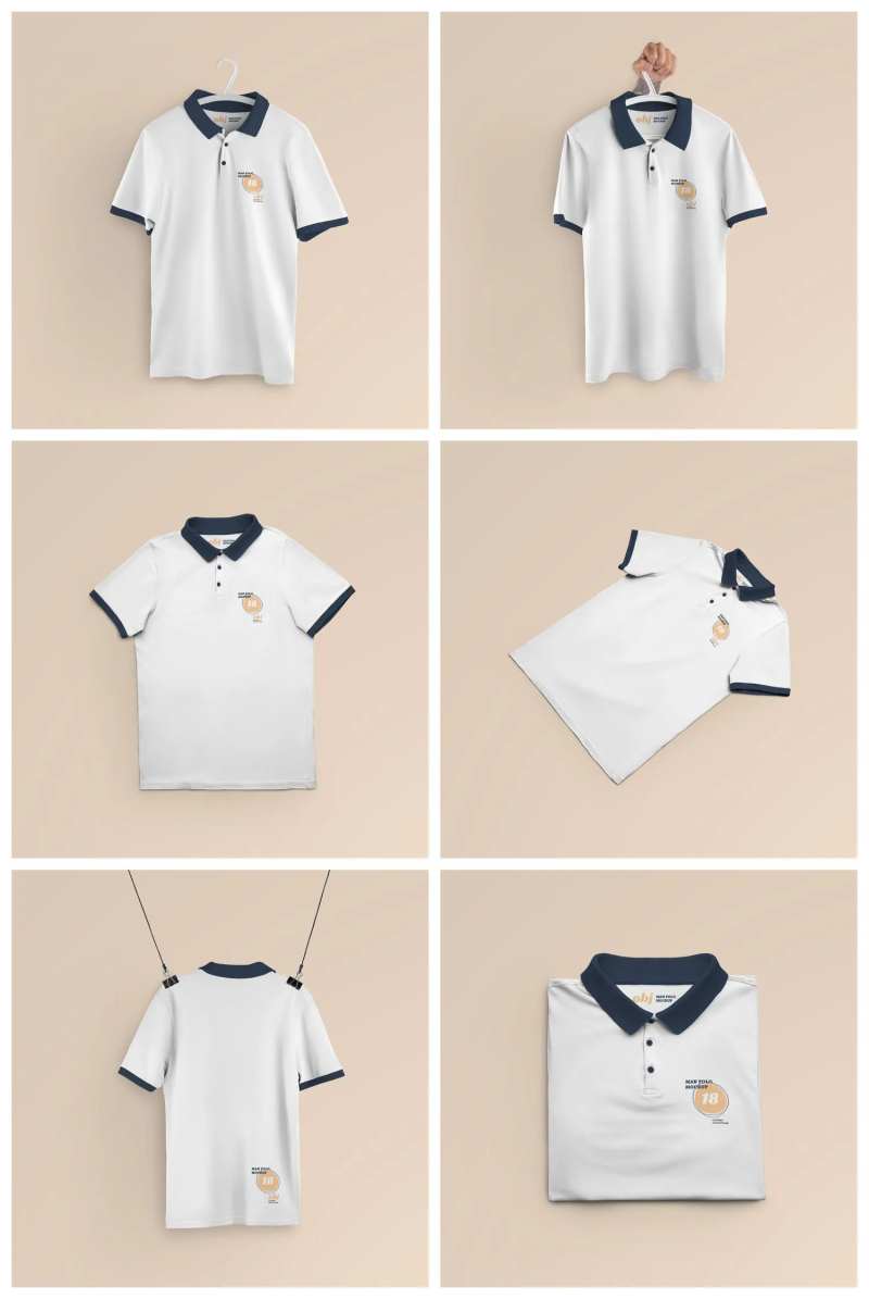 polo服饰短袖简约样机-采灵感-cailinggan.com