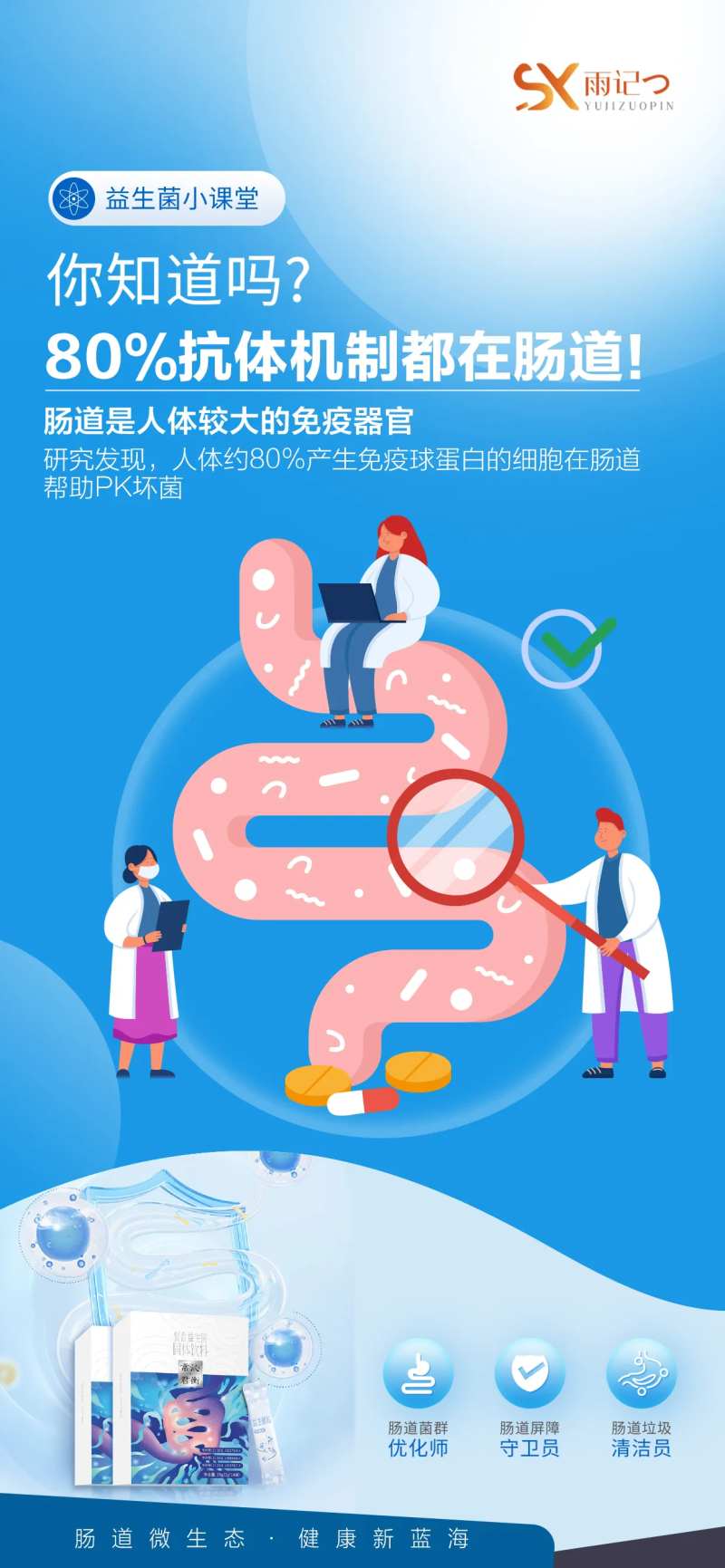 大健康肠道菌群海报-采灵感-cailinggan.com