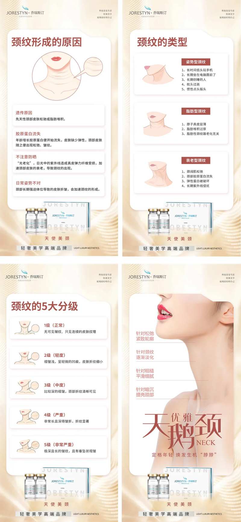 医美颈纹产品知识海报-采灵感-cailinggan.com