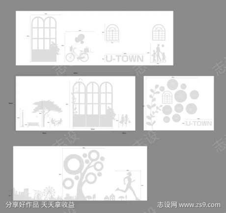 企业文化背景墙贴纸墙体美陈墙绘设计-采灵感-https://www.cailinggan.com/