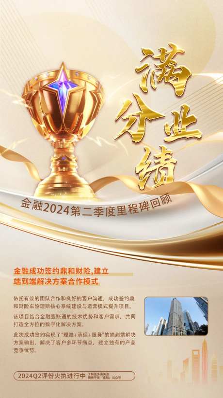 满分业绩奖杯海报-采灵感-https://www.cailinggan.com/