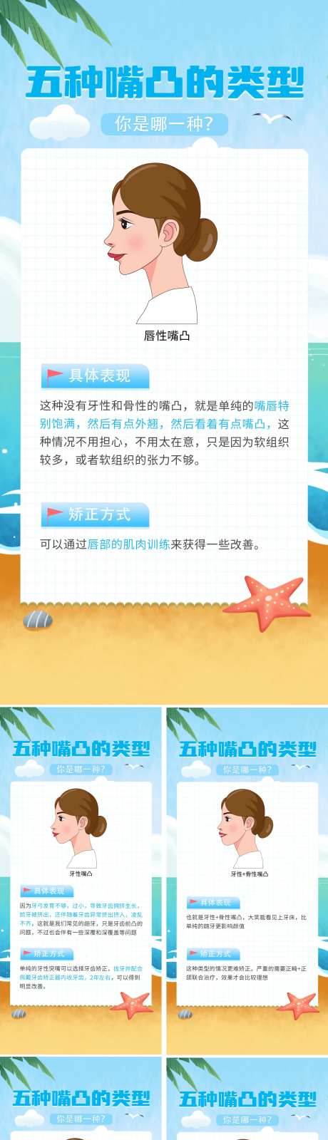 五种嘴凸类型海报-采灵感-https://www.cailinggan.com/