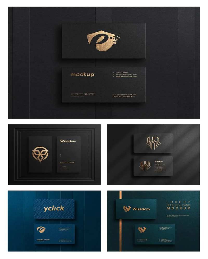 烫金凹凸设计感名片设计-采灵感-cailinggan.com