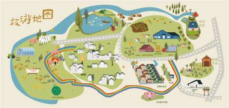 插画旅游地图-采灵感-https://www.cailinggan.com/