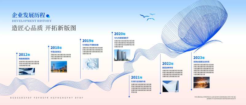 企业历程海报展板-采灵感-cailinggan.com