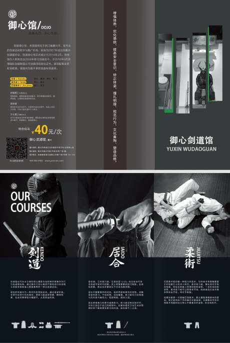 大气剑道馆折页-采灵感-https://www.cailinggan.com/