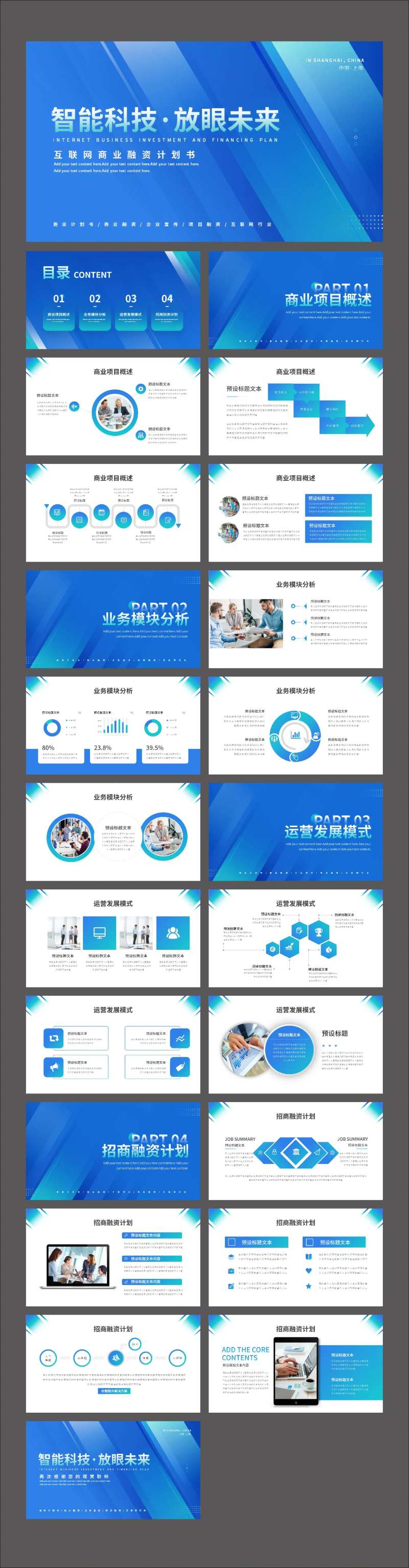 高端商务大气商业融资计划书PPT-采灵感-cailinggan.com