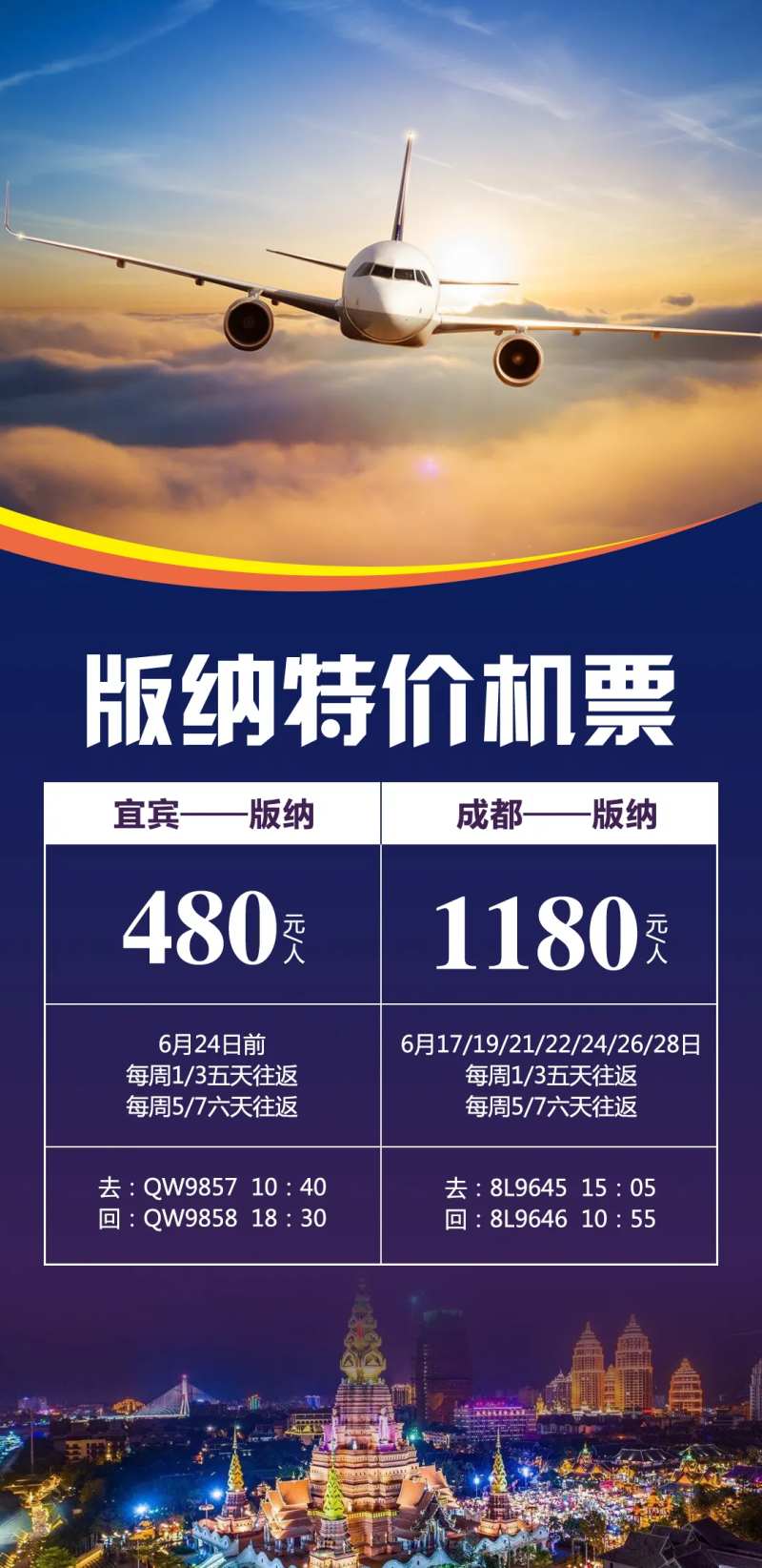 旅游机票简约海报-采灵感-cailinggan.com