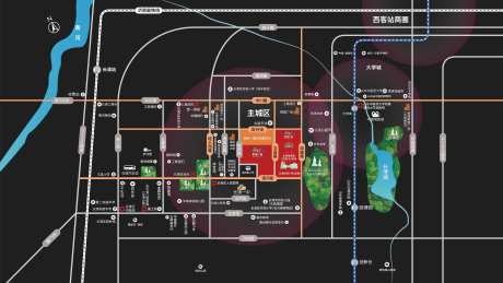 地产周边环境区位图-采灵感-https://www.cailinggan.com/