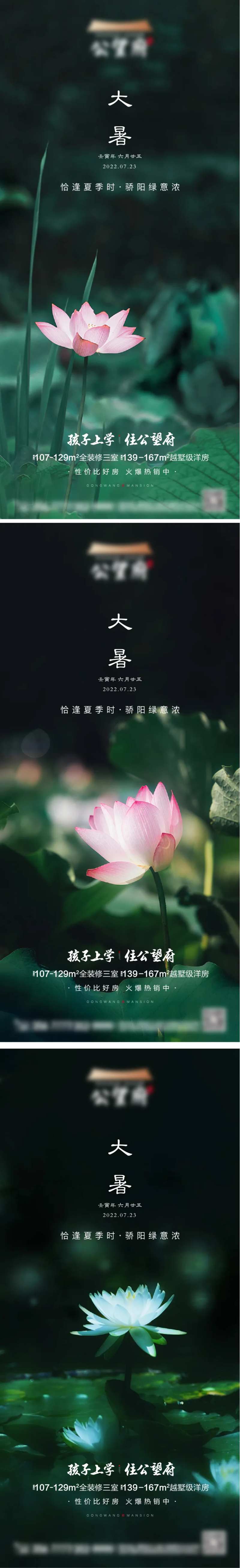 大暑节气实景海报-采灵感-cailinggan.com