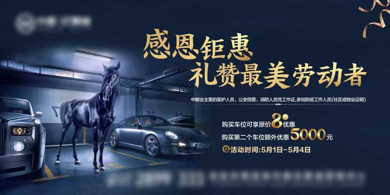 高端地产车位海报-采灵感-cailinggan.com