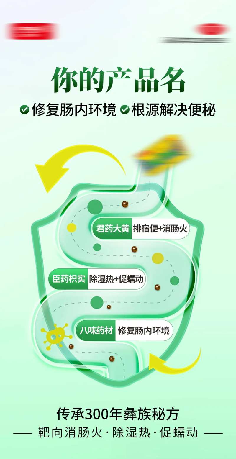 便秘祛湿药品产品海报-采灵感-cailinggan.com