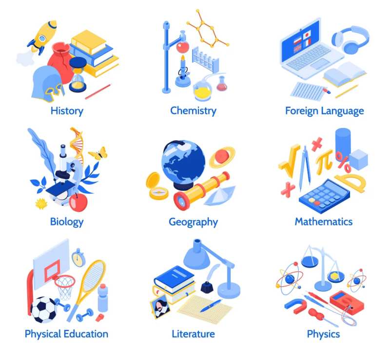 学校教材插画-采灵感-cailinggan.com