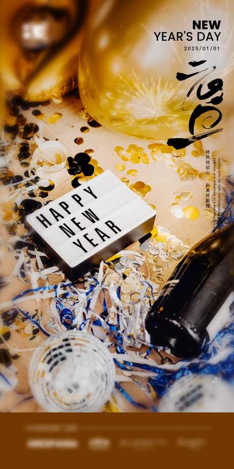 新年快乐海报-采灵感-https://www.cailinggan.com/