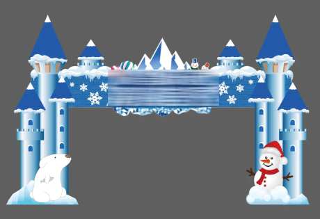 冰雪乐园门头-采灵感-https://www.cailinggan.com/