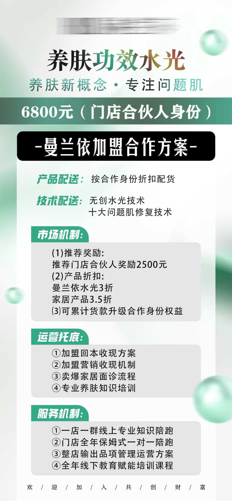美业招商活动内容海报-采灵感-cailinggan.com