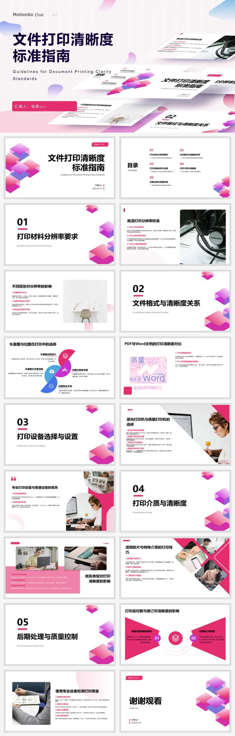 文件打印清晰度标准指南ppt-采灵感-cailinggan.com