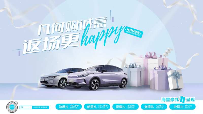 双十一汽车团购优惠海报-采灵感-cailinggan.com