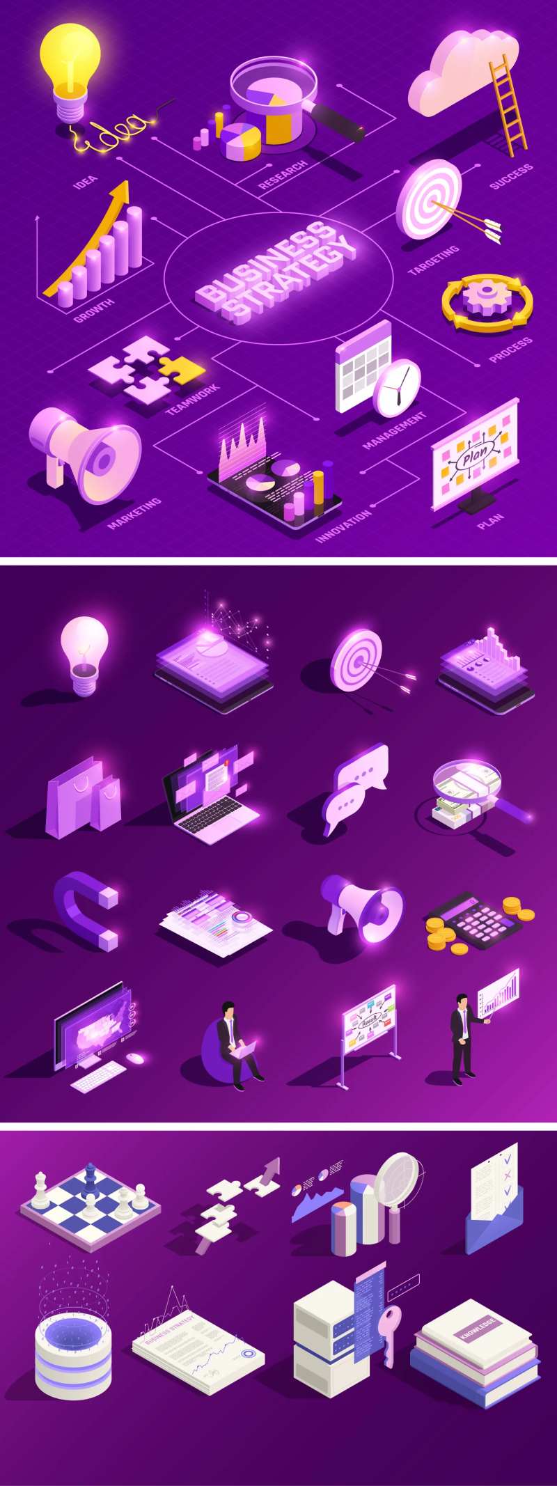 立体图标大全UI设计-采灵感-cailinggan.com