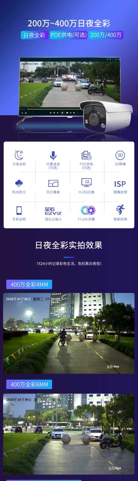监控摄像头显示屏电商详情页-采灵感-https://www.cailinggan.com/