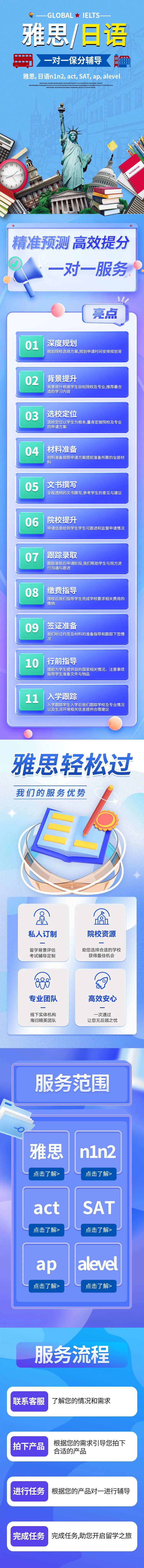 出国留学教育课程长图-采灵感-cailinggan.com
