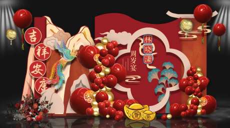 宝宝生日宴美陈-采灵感-https://www.cailinggan.com/