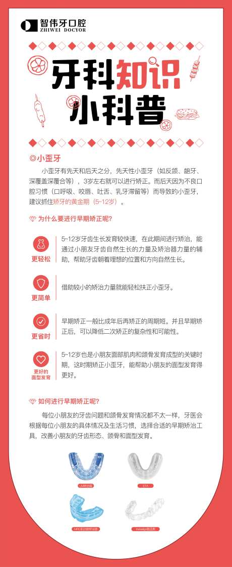 牙科知识小科普海报-采灵感-https://www.cailinggan.com/