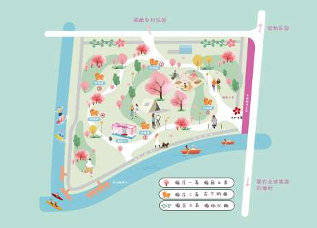 露营公园基地手绘地图-采灵感-https://www.cailinggan.com/