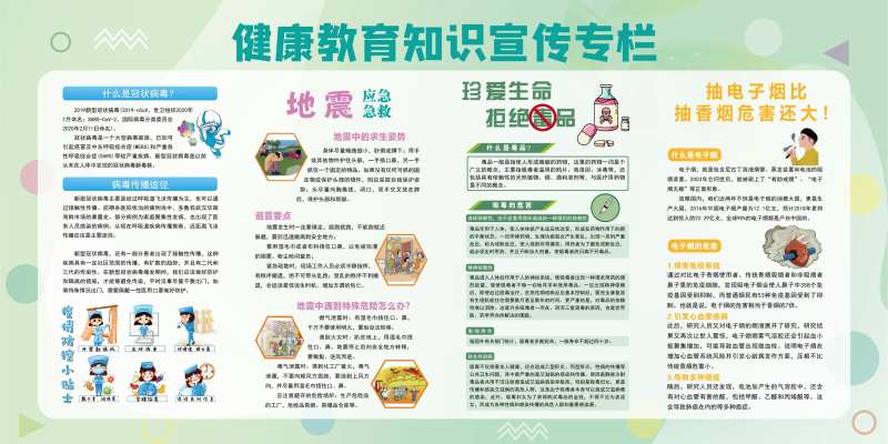 健康教育知识宣传栏-采灵感-cailinggan.com