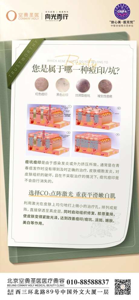 痘痘肌科普海报-采灵感-https://www.cailinggan.com/
