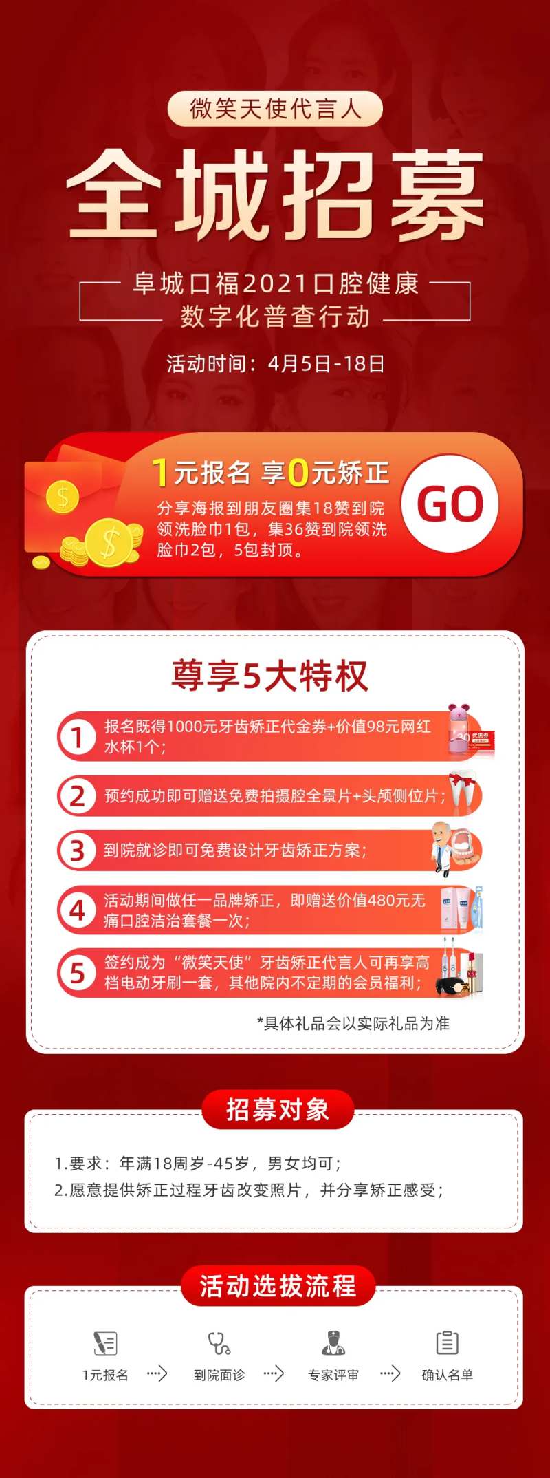口腔招募海报-采灵感-cailinggan.com