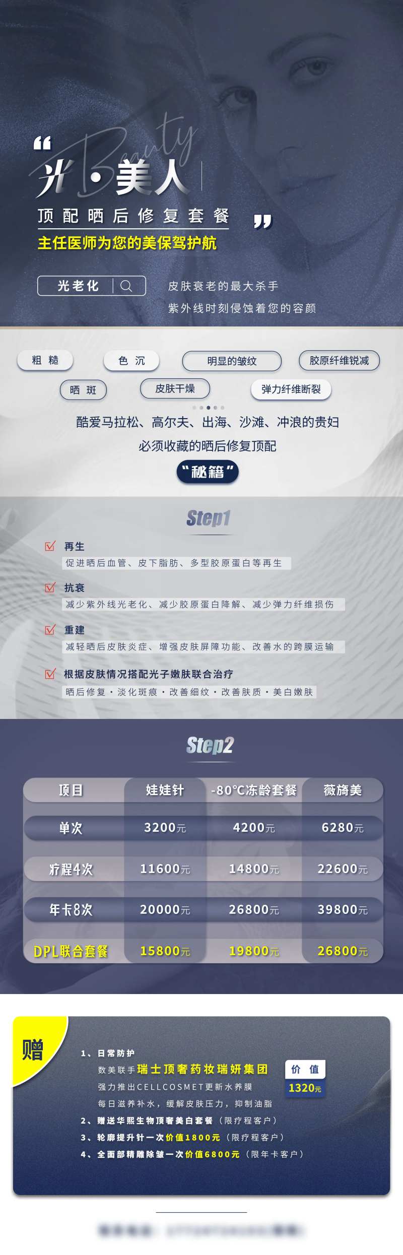 光美人防晒抗衰医美海报-采灵感-cailinggan.com