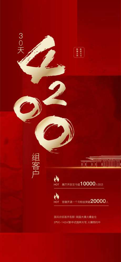 红金地产到访客户移动端海报-采灵感-https://www.cailinggan.com/
