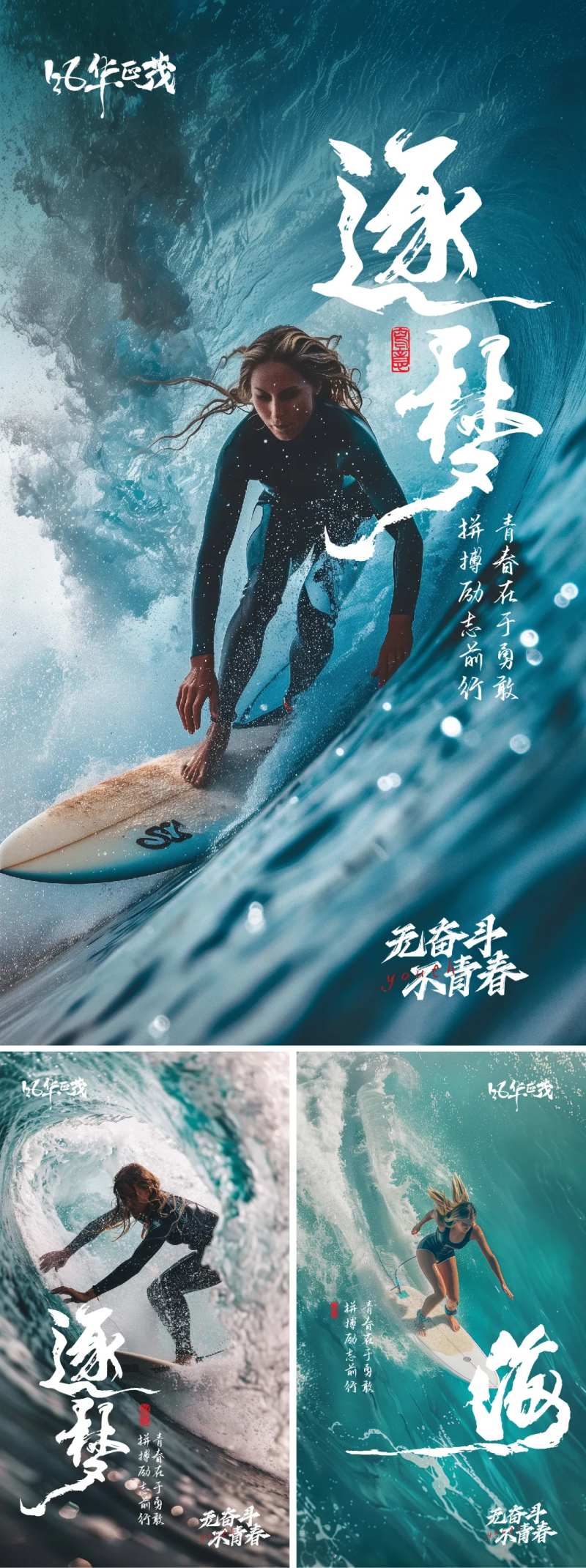 逐梦未来海报-采灵感-cailinggan.com