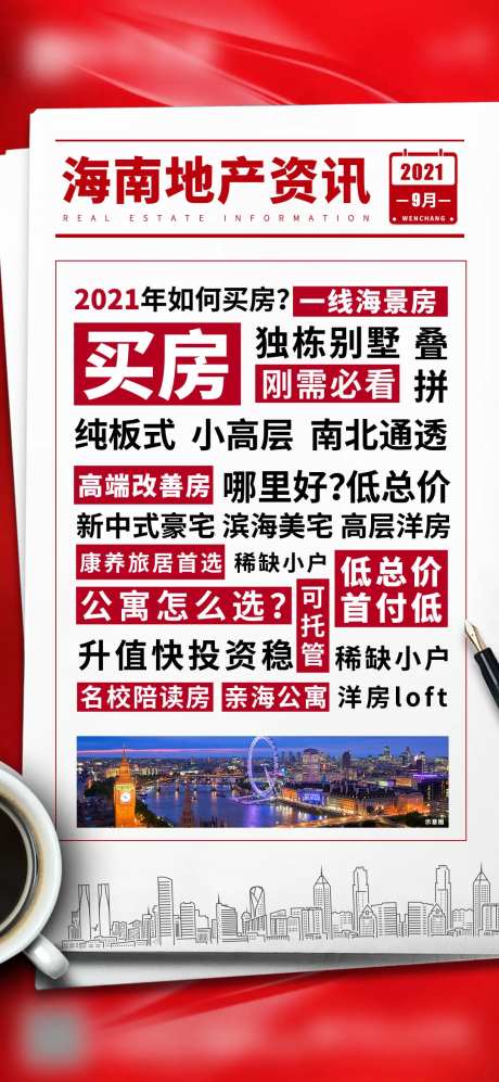 地产资讯海报-采灵感-https://www.cailinggan.com/