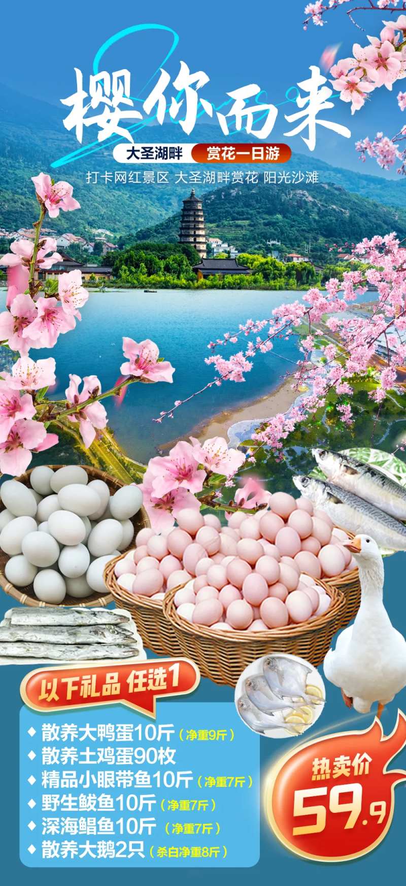 大圣湖旅游海报-采灵感-cailinggan.com