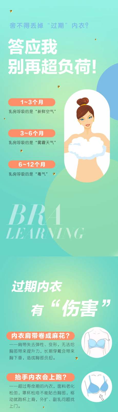 内衣科普小知识海报-采灵感-https://www.cailinggan.com/
